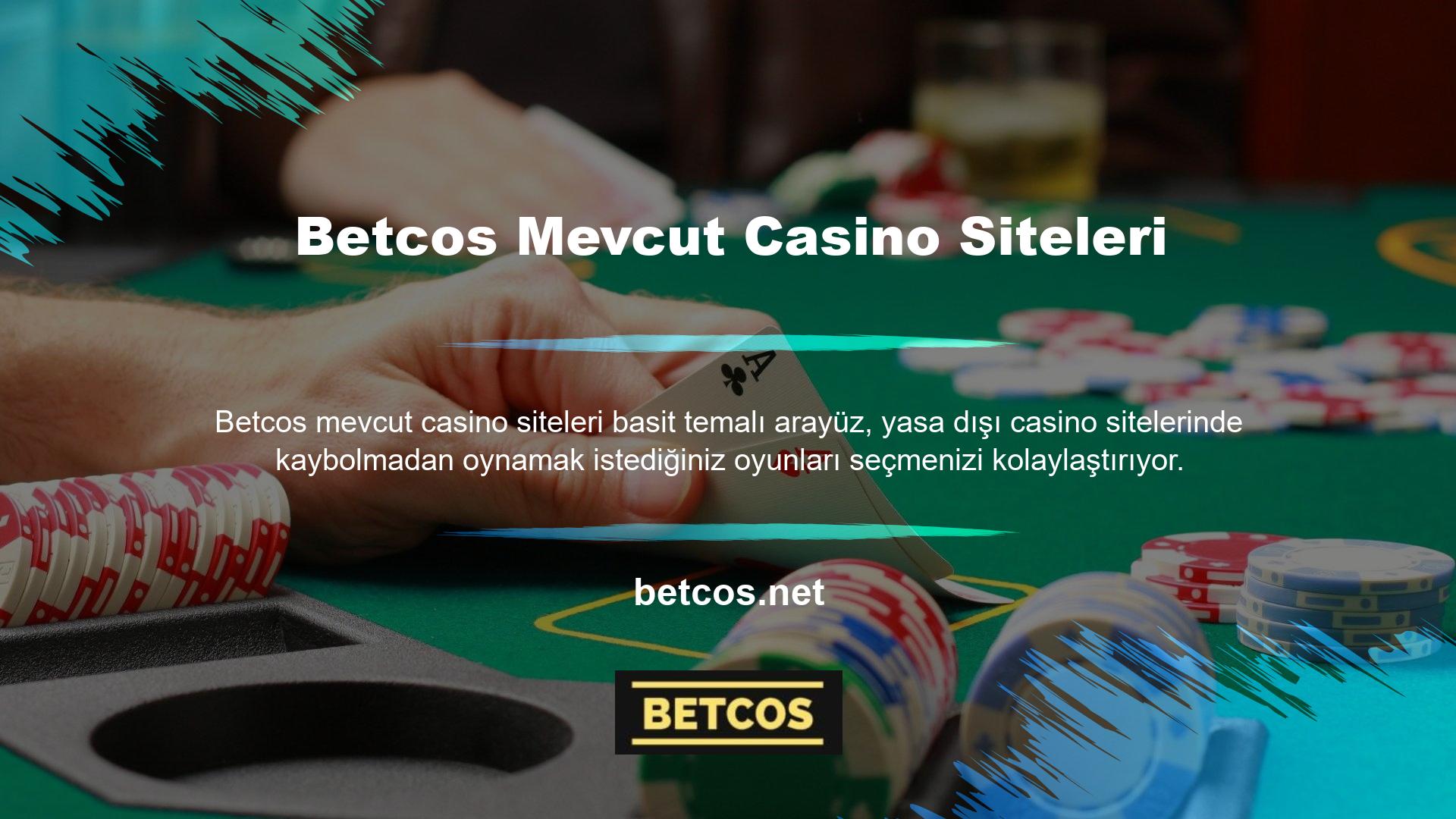 Bununla birlikte, bazı kullanıcılar, basit kullanıcı arayüzlerine sahip casino sitelerinin daha az oyun seçeneğine sahip olduğuna inanmaktadır