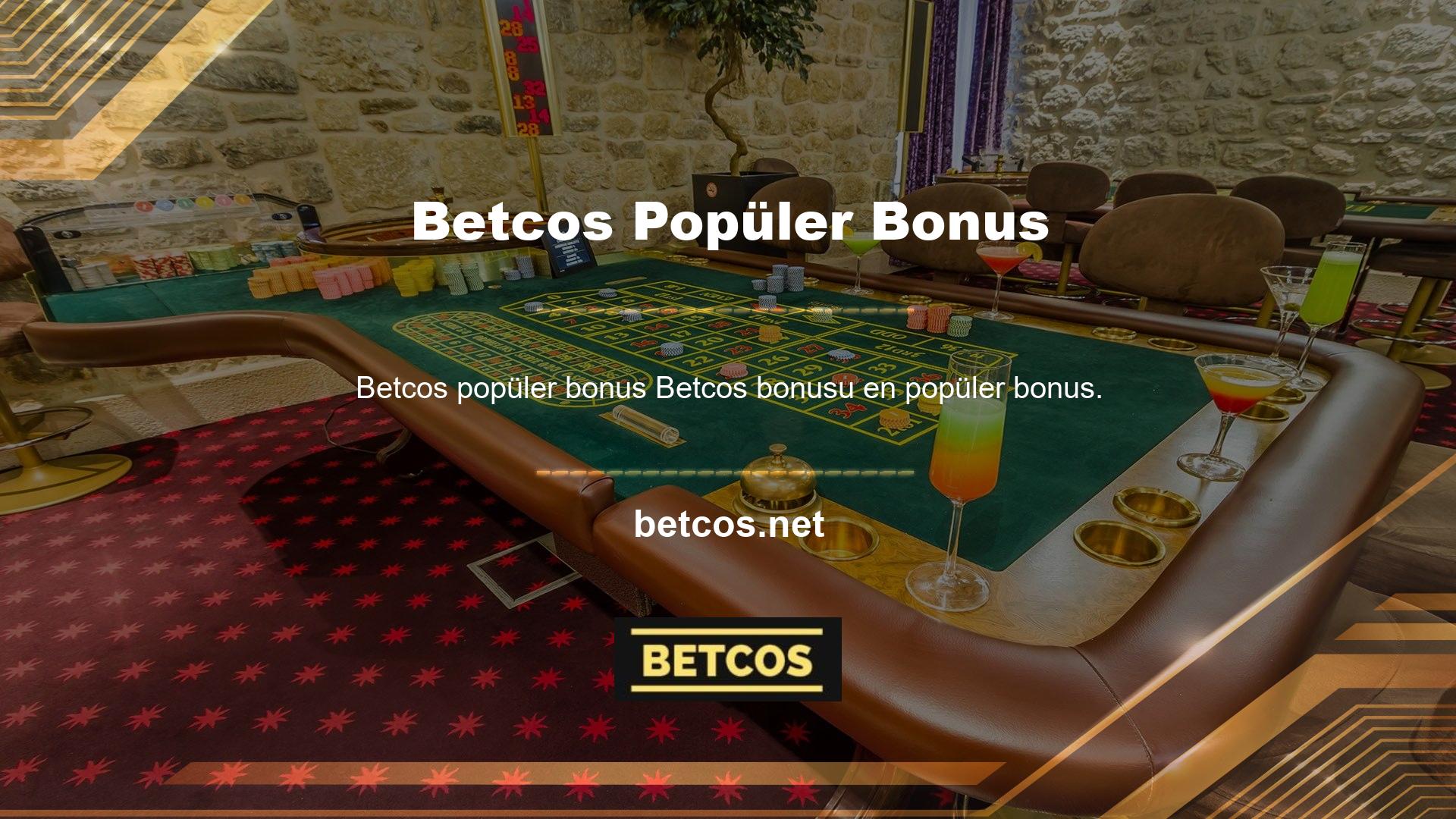 Siteye ilk kayıtlı olan Betcos hoş geldiniz bonusu kazanç kazanabilir